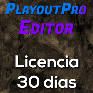 Mensual PlayoutPro (Sólo editor)